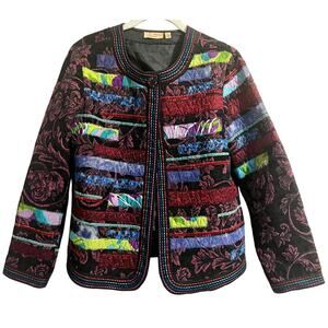 Vintage Choices Clothing Women’s S Carpetbag Patchwork Tapestry bBlazer Jacket